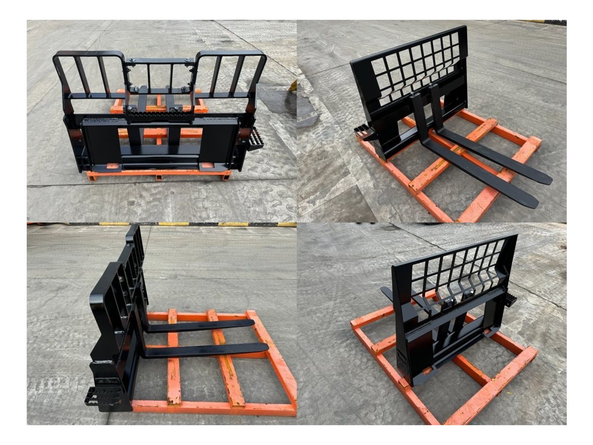 Bedrock skid steer forks and carriage