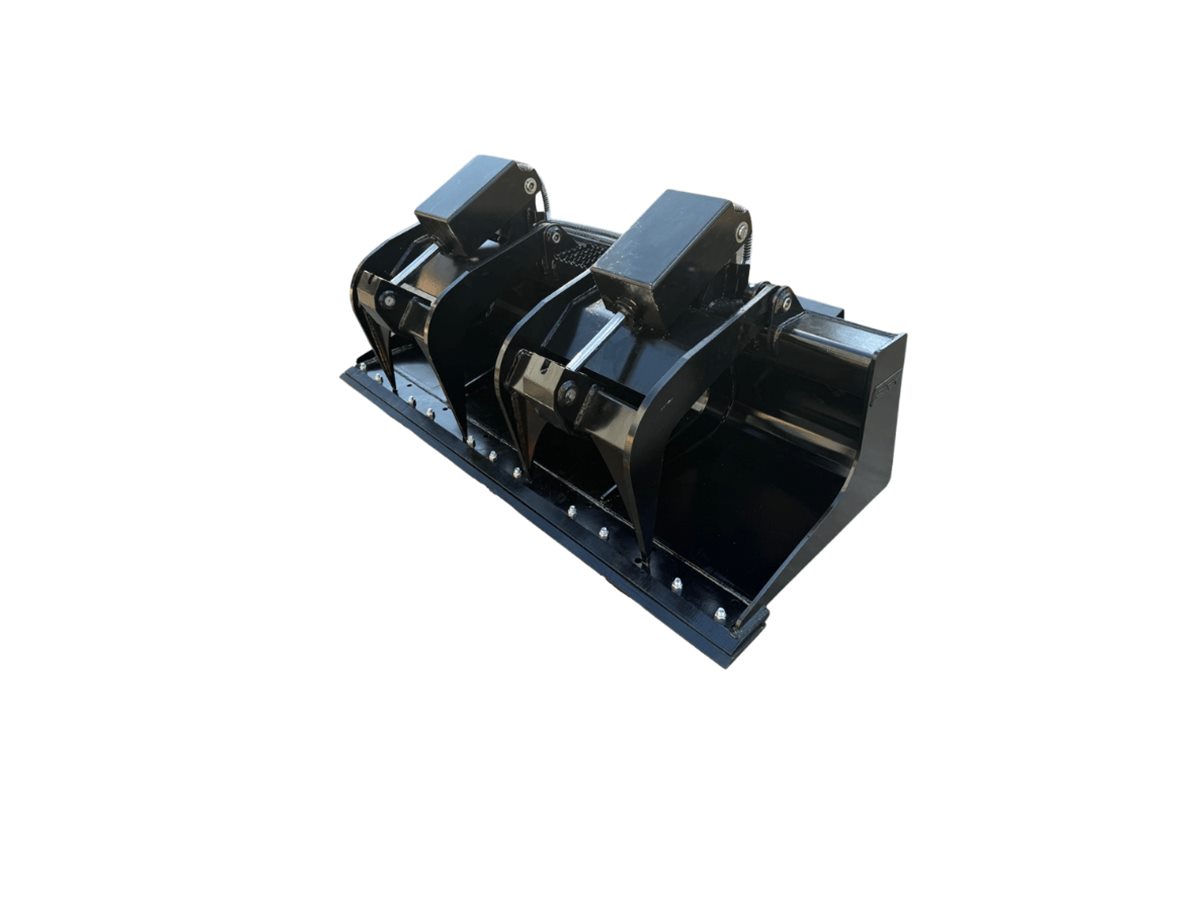 Bedrock skid steer grapple bucket