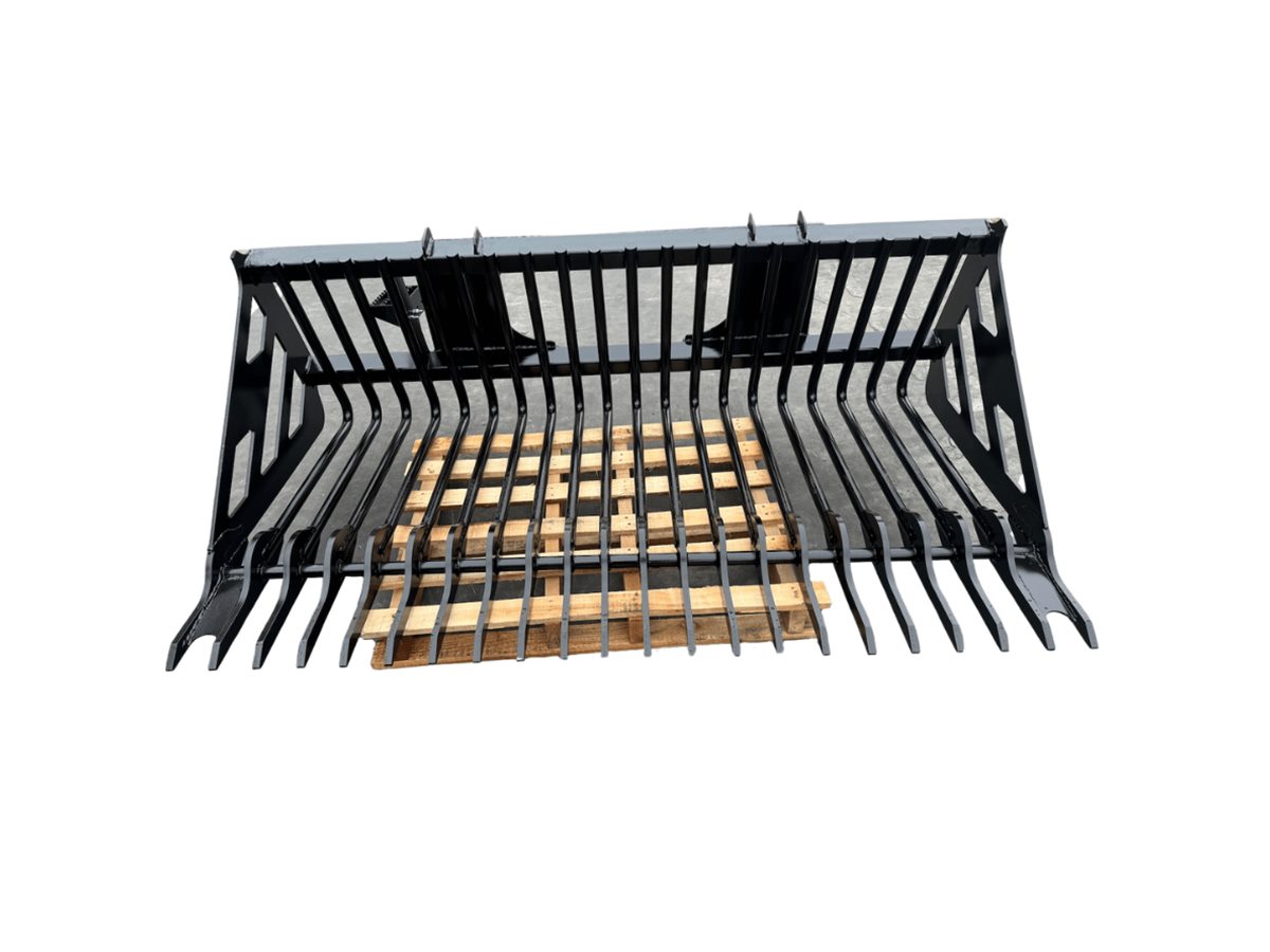 Bedrock skid steer skeleton bucket